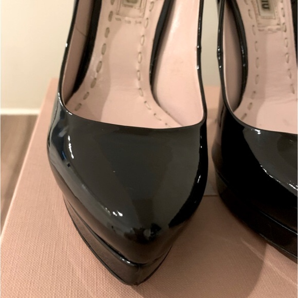 Miu Miu Vernice 2 platform pump - Picture 11 of 15